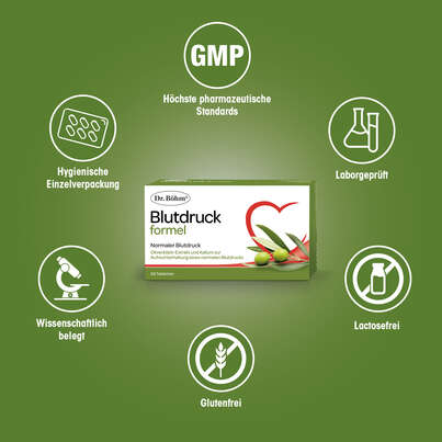 Sie sehen eine Packung Dr. Böhm Blutdruckformel, 60 Stück, Produktbild: 04 Dr. Böhm Blutdruckformel, 60 Stück, A-Nr.: 5607965 - 04