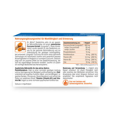 Sie sehen eine Packung Dr. Böhm Gedächtnis aktiv, 30 Stück, Produktbild: 06 Dr. Böhm Gedächtnis aktiv, 30 Stück, A-Nr.: 4997881 - 06