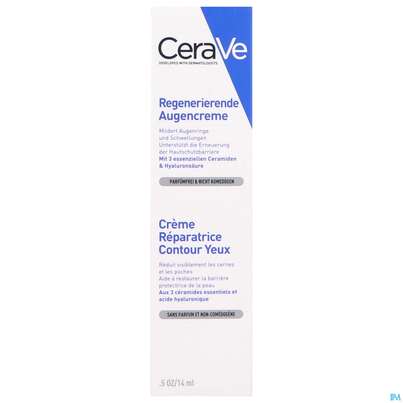 Sie sehen eine Packung CeraVe Regenerierende Augencreme, 14 Milliliter, Produktbild: 03 CeraVe Regenerierende Augencreme, 14 Milliliter, A-Nr.: 4801889 - 03