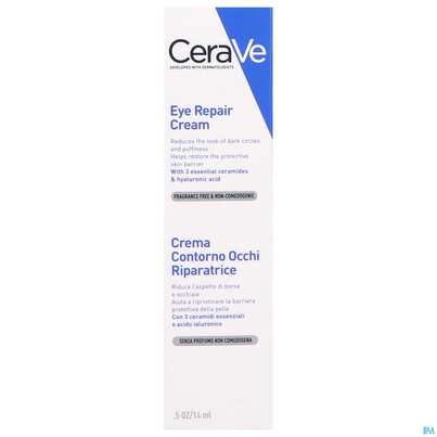 Sie sehen eine Packung CeraVe Regenerierende Augencreme, 14 Milliliter, Produktbild: 12 CeraVe Regenerierende Augencreme, 14 Milliliter, A-Nr.: 4801889 - 12