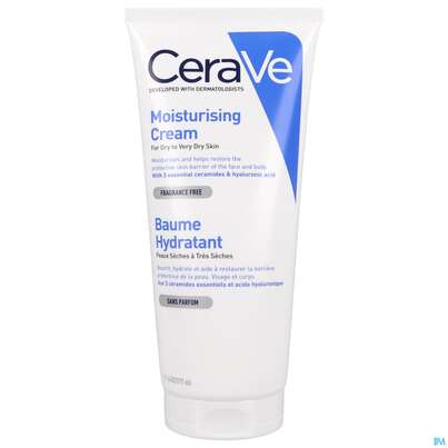 Sie sehen eine Packung CeraVe Feuchtigkeitscreme, 177 Milliliter, Produktbild: 03 CeraVe Feuchtigkeitscreme, 177 Milliliter, A-Nr.: 4801926 - 03