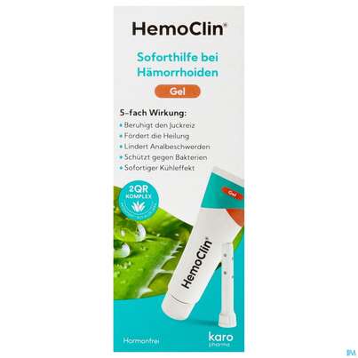 Sie sehen eine Packung HEMOCLIN GEL, 37 Gramm, Produktbild: 01 HEMOCLIN GEL, 37 Gramm, A-Nr.: 3933034 - 01
