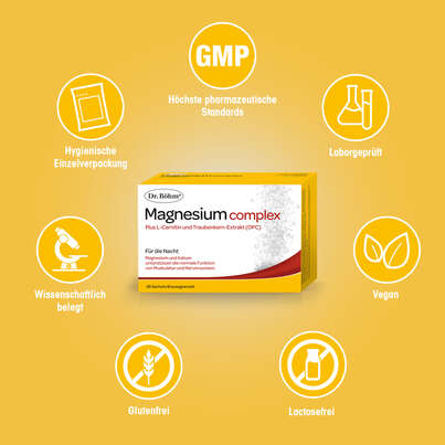 Sie sehen eine Packung Dr. Böhm Magnesium complex Brausegranulat, 28 Stück, Produktbild: 04 Dr. Böhm Magnesium complex Brausegranulat, 28 Stück, A-Nr.: 4846099 - 04