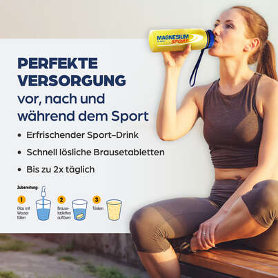 Sie sehen eine Packung Dr. Böhm Magnesium Sport Brausetabletten, 40 Stück, Produktbild: 05 Dr. Böhm Magnesium Sport Brausetabletten, 40 Stück, A-Nr.: 2745709 - 05