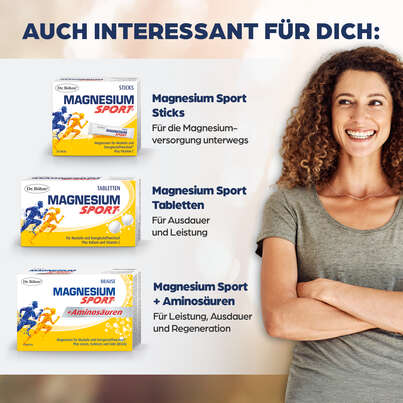 Sie sehen eine Packung Dr. Böhm Magnesium Sport Brausetabletten, 40 Stück, Produktbild: 07 Dr. Böhm Magnesium Sport Brausetabletten, 40 Stück, A-Nr.: 2745709 - 07