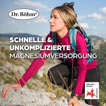 Sie sehen eine Packung Dr. Böhm Magnesium Sport Sticks, 20 Stück, Produktbild: 02 Dr. Böhm Magnesium Sport Sticks, 20 Stück, A-Nr.: 3979504 - 02