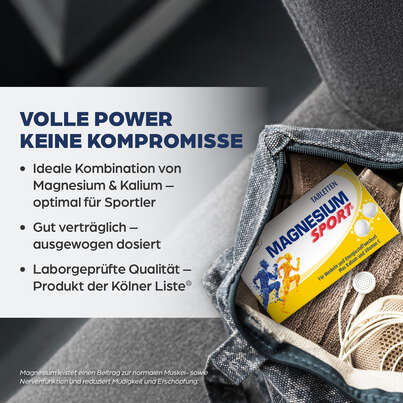 Sie sehen eine Packung Dr. Böhm Magnesium Sport Tabletten, 60 Stück, Produktbild: 03 Dr. Böhm Magnesium Sport Tabletten, 60 Stück, A-Nr.: 2682765 - 03