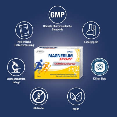 Dr. Böhm Magnesium Sport + Aminosäuren, 14 Stück, A-Nr.: 4774106 - 04