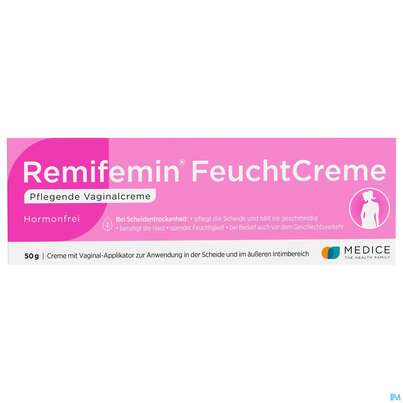 Sie sehen eine Packung REMIFEMIN FEUCHTCR VAGINAL, 50 Gramm, Produktbild: 02 REMIFEMIN FEUCHTCR VAGINAL, 50 Gramm, A-Nr.: 4265830 - 02