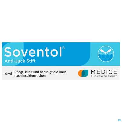 Sie sehen eine Packung SOVENTOL ANTI-JUCK STIFT, 4 Milliliter, Produktbild: 01 SOVENTOL ANTI-JUCK STIFT, 4 Milliliter, A-Nr.: 5268670 - 01