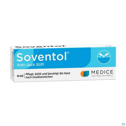 Sie sehen eine Packung SOVENTOL ANTI-JUCK STIFT, 4 Milliliter, Produktbild: 02 SOVENTOL ANTI-JUCK STIFT, 4 Milliliter, A-Nr.: 5268670 - 02