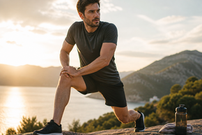 Mann beim Outdoorsport