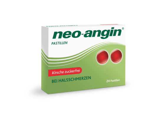 neo-angin® Kirsche zuckerfrei Pastillen, 24 Stück, A-Nr.: 3931414 - 01
