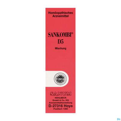 Sie sehen eine Packung SANKOMBI D 5 TR, 10 Milliliter, Produktbild: 01 SANKOMBI D 5 TR, 10 Milliliter, A-Nr.: 0992036 - 01