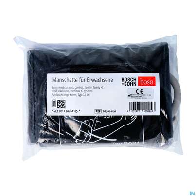 Sie sehen eine Packung boso medicus Ersatzmanschette CA01, 1 Stück, Produktbild: 02 boso medicus Ersatzmanschette CA01, 1 Stück, A-Nr.: 4306960 - 02