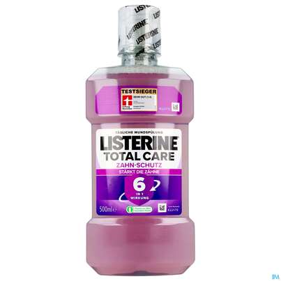 Sie sehen eine Packung Listerine Total Care 6-in-1 Mundspüllösung, 500 Milliliter, Produktbild: 02 Listerine Total Care 6-in-1 Mundspüllösung, 500 Milliliter, A-Nr.: 3499276 - 02