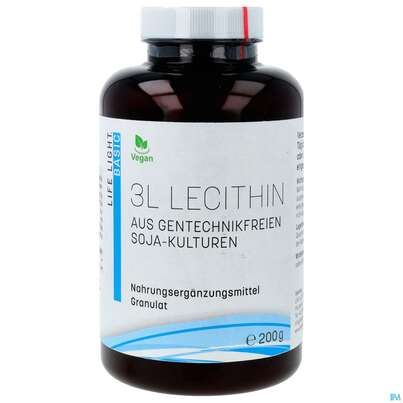 Sie sehen eine Packung Lecithin 3l Granulat Life Light 200g, Produktbild: 01 Lecithin 3l Granulat Life Light 200g, A-Nr.: 2480903 - 01