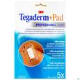 Sie sehen eine Packung 3M Tegaderm + Pad 9 x 15 cm, 5 Stück, Produktbild: 02 3M Tegaderm + Pad 9 x 15 cm, 5 Stück, A-Nr.: 2022520 - 02