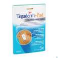Sie sehen eine Packung 3M Tegaderm + Pad 9 x 15 cm, 5 Stück, Produktbild: 05 3M Tegaderm + Pad 9 x 15 cm, 5 Stück, A-Nr.: 2022520 - 05