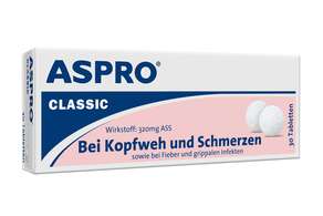 Aspro® Classic Tabletten, 30 Stück, A-Nr.: 0004392 - 01