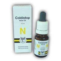 Sie sehen eine Packung Coldistop Nasenöl, 10 Milliliter, Produktbild: 02 Coldistop Nasenöl, 10 Milliliter, A-Nr.: 0065293 - 02
