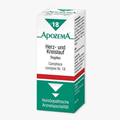 Sie sehen eine Packung APOZEMA TR NR 18 HERZ/KREISL, 50 Milliliter, Produktbild: 01 APOZEMA TR NR 18 HERZ/KREISL, 50 Milliliter, A-Nr.: 0987934 - 01
