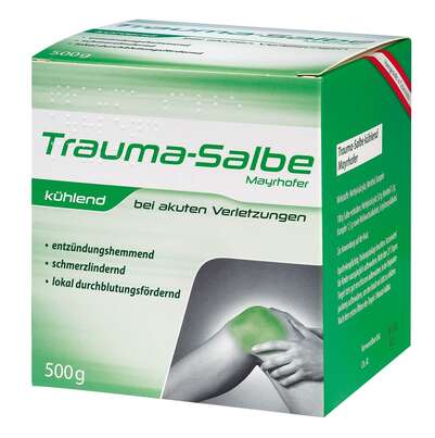 Sie sehen eine Packung Trauma-Salbe kühlend Mayrhofer, 500 Gramm, Produktbild: 01 Trauma-Salbe kühlend Mayrhofer, 500 Gramm, A-Nr.: 1307203 - 01