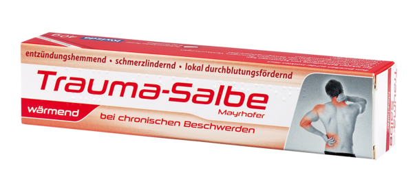 Sie sehen eine Packung Trauma-Salbe wärmend Mayrhofer, 40 Gramm, Produktbild: 02 Trauma-Salbe wärmend Mayrhofer, 40 Gramm, A-Nr.: 1314628 - 02