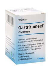 Sie sehen eine Packung GASTRICUMEEL TBL, 100 Stück, Produktbild: 01 GASTRICUMEEL TBL, 100 Stück, A-Nr.: 1333519 - 01