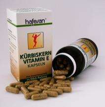 Sie sehen eine Packung Hafesan Kürbiskern Kapseln + Vitamin E 75 Stück, 75 Stück, Produktbild: 02 Hafesan Kürbiskern Kapseln + Vitamin E 75 Stück, 75 Stück, A-Nr.: 1693442 - 02