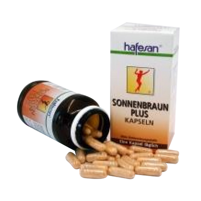 Sie sehen eine Packung Hafesan Carotin Sonnenbraun Kapseln, 60 Stück, Produktbild: 01 Hafesan Carotin Sonnenbraun Kapseln, 60 Stück, A-Nr.: 1791742 - 01
