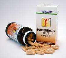 Sie sehen eine Packung Hafesan Carotin Sonnenbraun Kapseln, 60 Stück, Produktbild: 02 Hafesan Carotin Sonnenbraun Kapseln, 60 Stück, A-Nr.: 1791742 - 02
