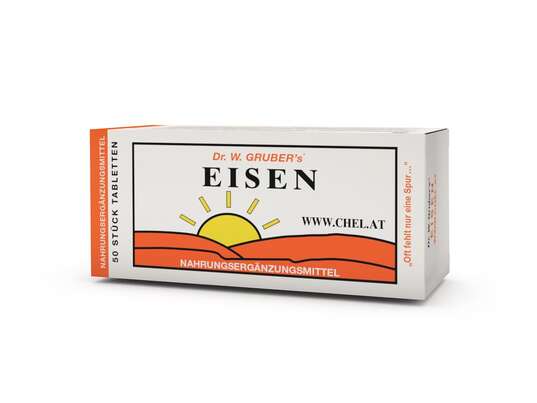 Sie sehen eine Packung Dr. W. Grubers Eisen Chelat, 50 Stück, Produktbild: 02 Dr. W. Grubers Eisen Chelat, 50 Stück, A-Nr.: 1872245 - 02