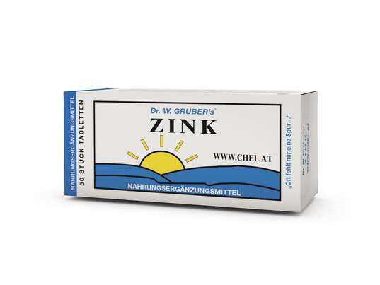 Sie sehen eine Packung Dr. Grubers Zink Chelat, 50 Stück, Produktbild: 02 Dr. Grubers Zink Chelat, 50 Stück, A-Nr.: 1872311 - 02