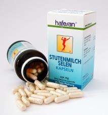 Sie sehen eine Packung Hafesan Stutenmilch Selen Kapseln 60 Stück, 60 Stück, Produktbild: 01 Hafesan Stutenmilch Selen Kapseln 60 Stück, 60 Stück, A-Nr.: 2077981 - 01
