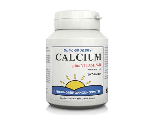 Sie sehen eine Packung Dr. W. Grubers Calcium Chelat plus Vitamin D, 90 Stück, Produktbild: 02 Dr. W. Grubers Calcium Chelat plus Vitamin D, 90 Stück, A-Nr.: 2615289 - 02