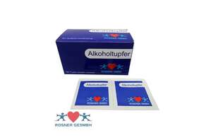 Rosner Alkoholtupfer, 100 Stück, A-Nr.: 2624207 - 01