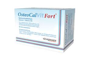OsteoCalVitFort® Schlucktabletten 500mg Calcium + 10,25 µg Vitamin D3, 60 Stück, A-Nr.: 2742361 - 01