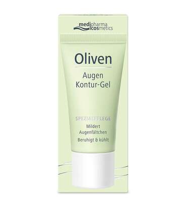 Sie sehen eine Packung Oliven Öl Augen Kontur Gel, 15 Milliliter, Produktbild: 02 Oliven Öl Augen Kontur Gel, 15 Milliliter, A-Nr.: 2968852 - 02