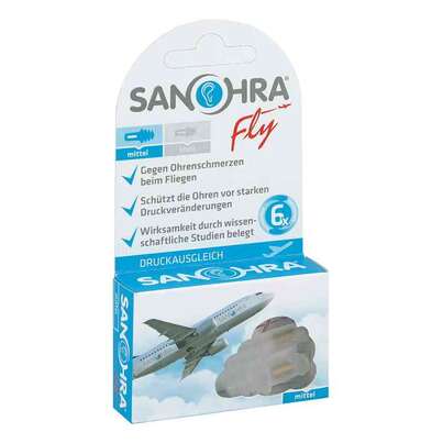 Sie sehen eine Packung Sanohra Fly für Erwachsene, 2 Stück, Produktbild: 01 Sanohra Fly für Erwachsene, 2 Stück, A-Nr.: 3329462 - 01