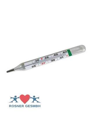 Sie sehen eine Packung Rosner, quecksilberfreies Glasthermometer, 1 Stück, Produktbild: 02 Rosner, quecksilberfreies Glasthermometer, 1 Stück, A-Nr.: 3414469 - 02