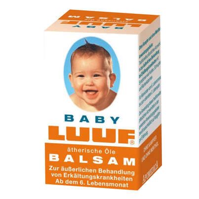 Sie sehen eine Packung BABY-LUUF AETH.OEL BLS, 30 Gramm, Produktbild: 01 BABY-LUUF AETH.OEL BLS, 30 Gramm, A-Nr.: 3543103 - 01