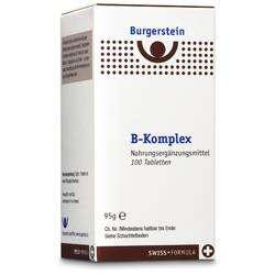 Sie sehen eine Packung BURGERST TBL B-KOMPLEX, 100 Stück, Produktbild: 01 BURGERST TBL B-KOMPLEX, 100 Stück, A-Nr.: 3893754 - 01