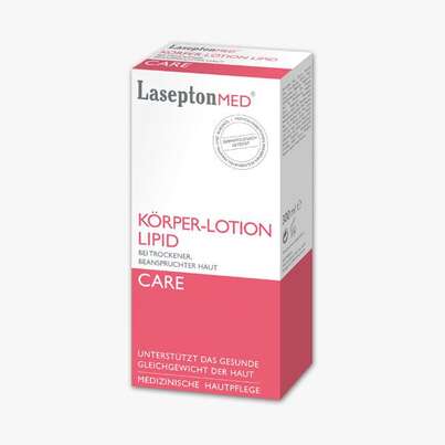 Sie sehen eine Packung LASEPTON KOERPLOT LIPID, 450 Milliliter, Produktbild: 01 LASEPTON KOERPLOT LIPID, 450 Milliliter, A-Nr.: 4036868 - 01
