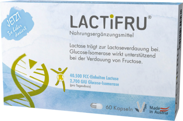 Sie sehen eine Packung LACTIFRU® MSR Kapseln, 60 Stück, Produktbild: 01 LACTIFRU® MSR Kapseln, 60 Stück, A-Nr.: 4164388 - 01