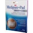 Sie sehen eine Packung 3M Medipore + Pad 10 x 10 cm, 5 Stück, Produktbild: 01 3M Medipore + Pad 10 x 10 cm, 5 Stück, A-Nr.: 2306565 - 01