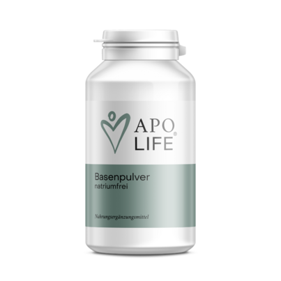 Sie sehen eine Packung Apolife Basenpulver, 200 Gramm, Produktbild: 01 Apolife Basenpulver, 200 Gramm, A-Nr.: 3801396 - 01