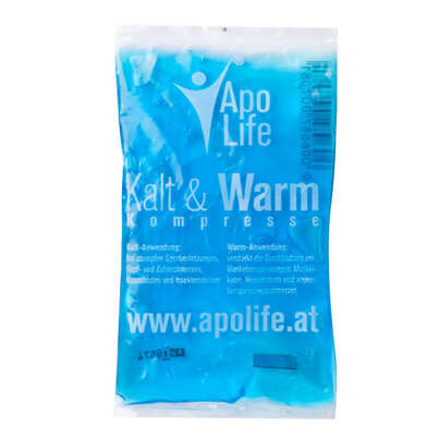 Sie sehen eine Packung Apolife Kalt/Warm Kompresse Klein, 1 Stück, Produktbild: 01 Apolife Kalt/Warm Kompresse Klein, 1 Stück, A-Nr.: 3803076 - 01