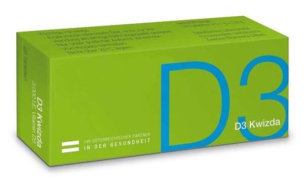 Sie sehen eine Packung D3 Kwizda, 56 Stück, Produktbild: 02 D3 Kwizda, 56 Stück, A-Nr.: 4150848 - 02