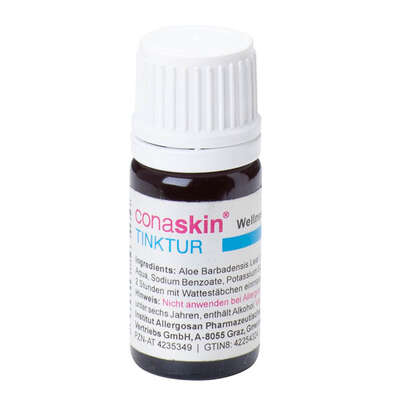 Sie sehen eine Packung Conaskin Tinktur, 5 Milliliter, Produktbild: 01 Conaskin Tinktur, 5 Milliliter, A-Nr.: 4235349 - 01